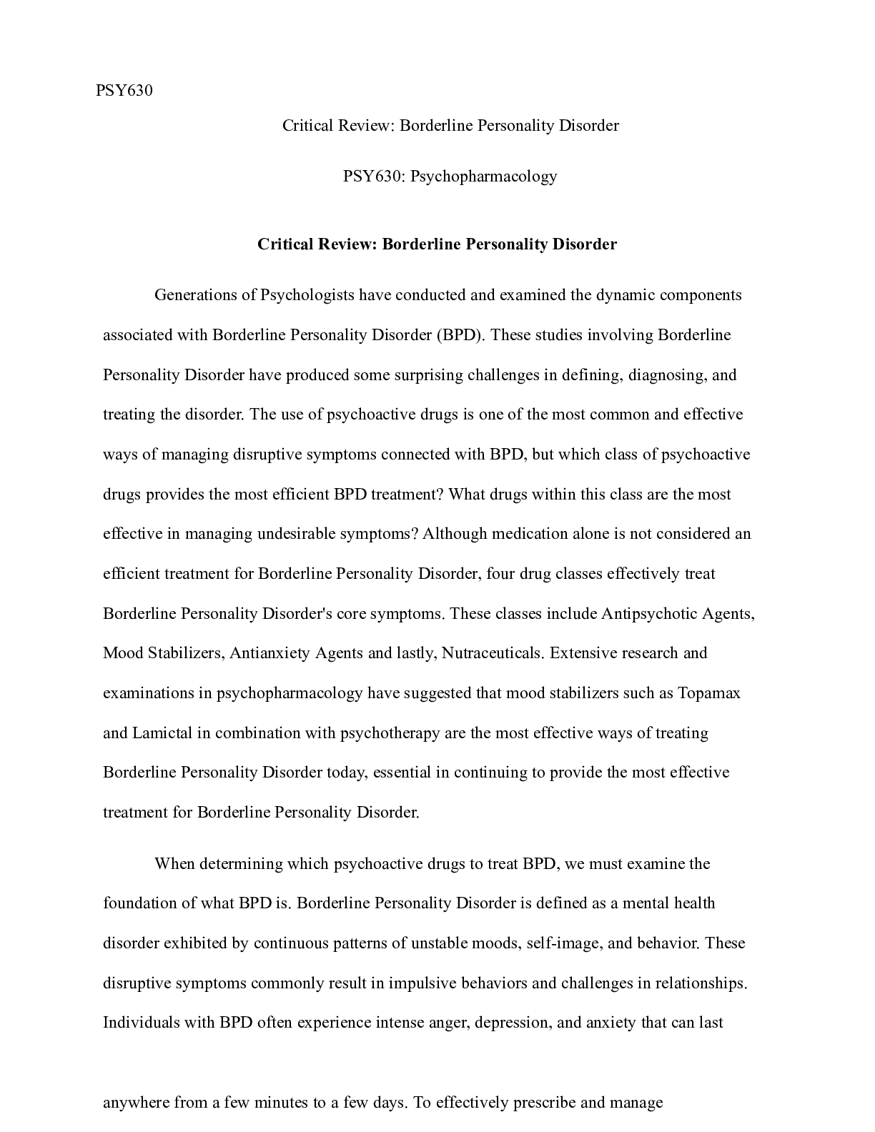 Preview image of Critical Review PSY 630.docx(1) document